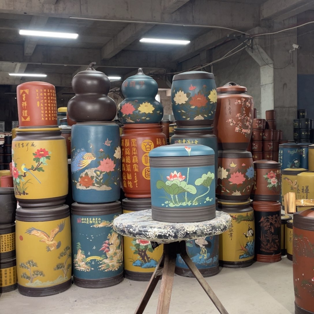 宜兴原矿紫砂茶叶罐