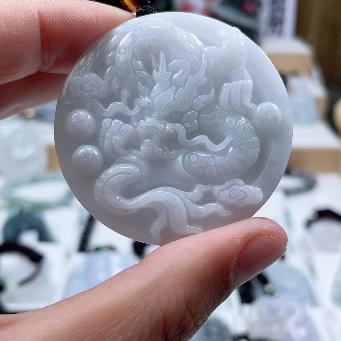 翡翠颈饰未镶嵌0876挂件