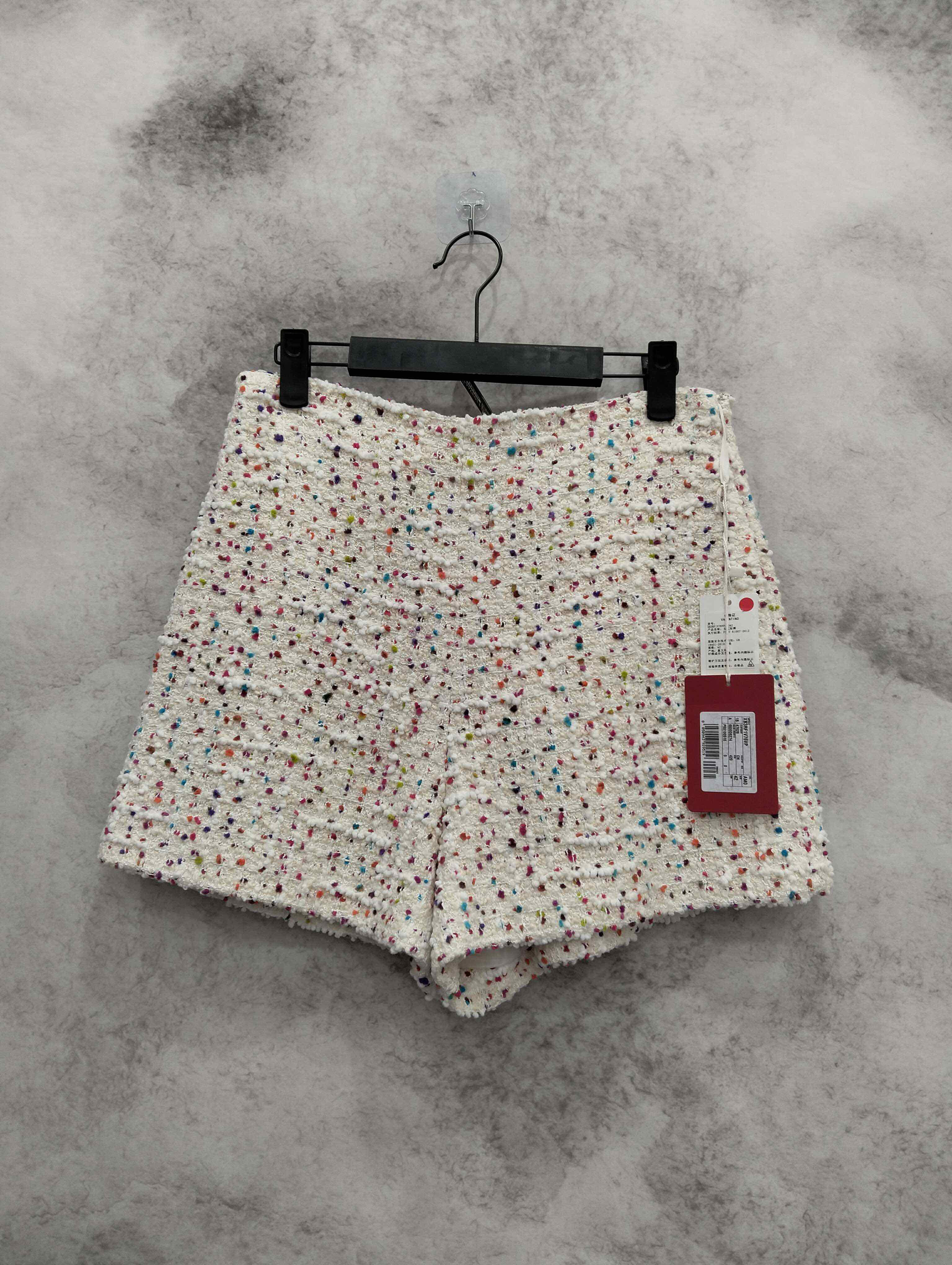 99新 Valentino/华伦天奴 葡萄籽奢潮/华伦天奴粗花呢短裤/42