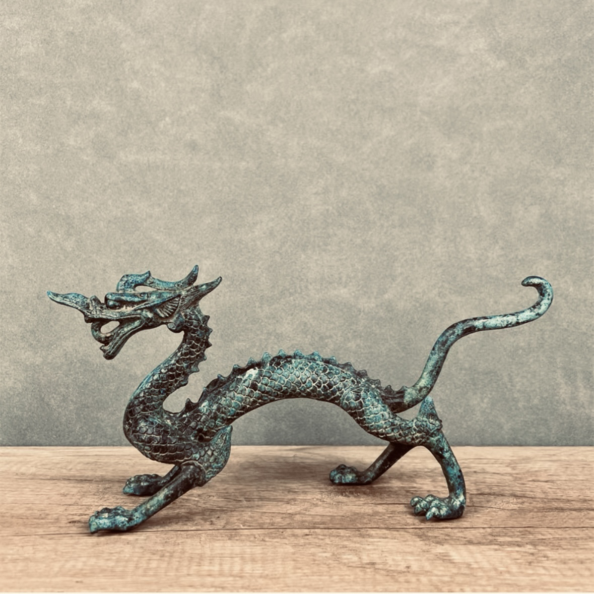 唐代走龙  纯铜家居摆件工艺品