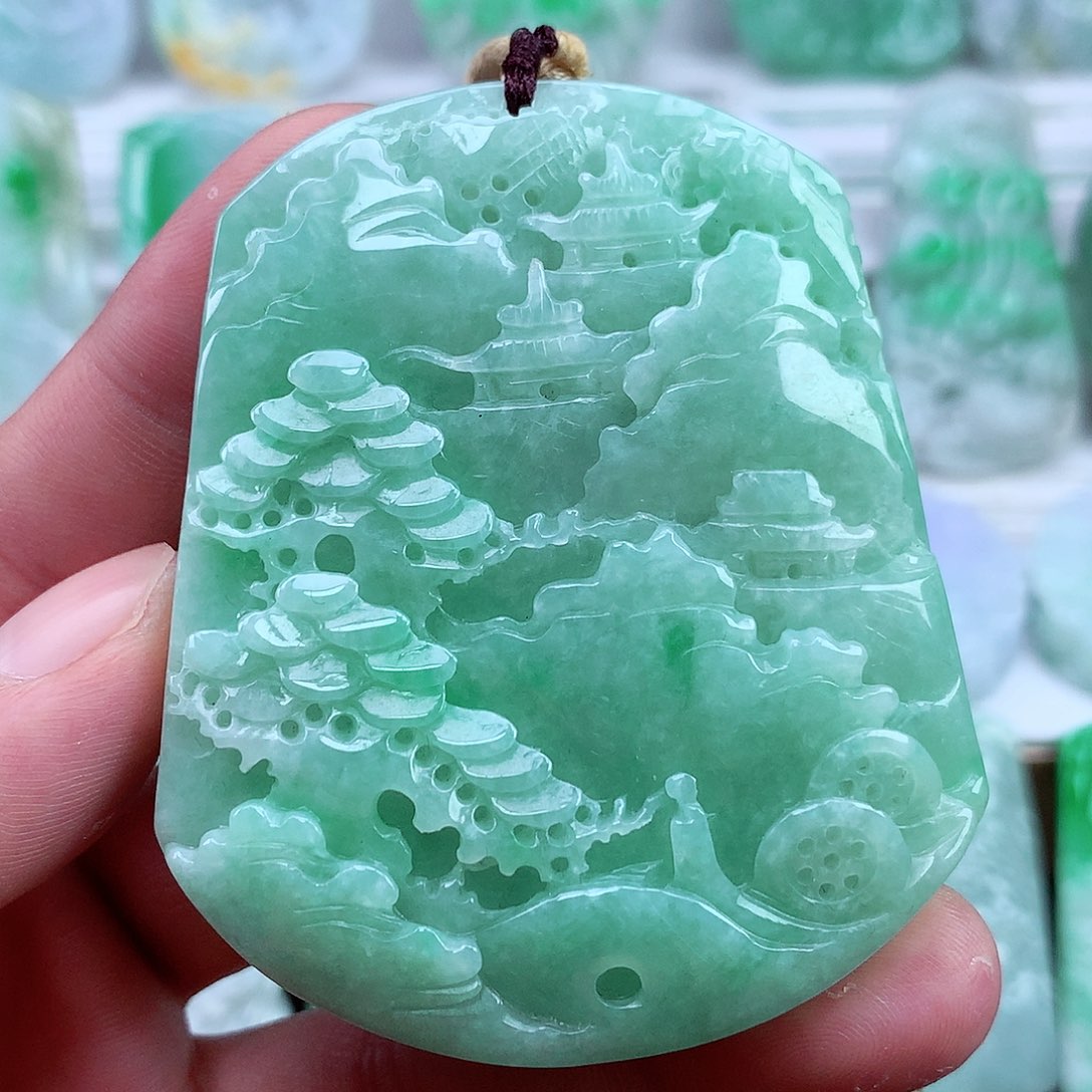 颈饰未镶嵌翡翠翡翠吊坠