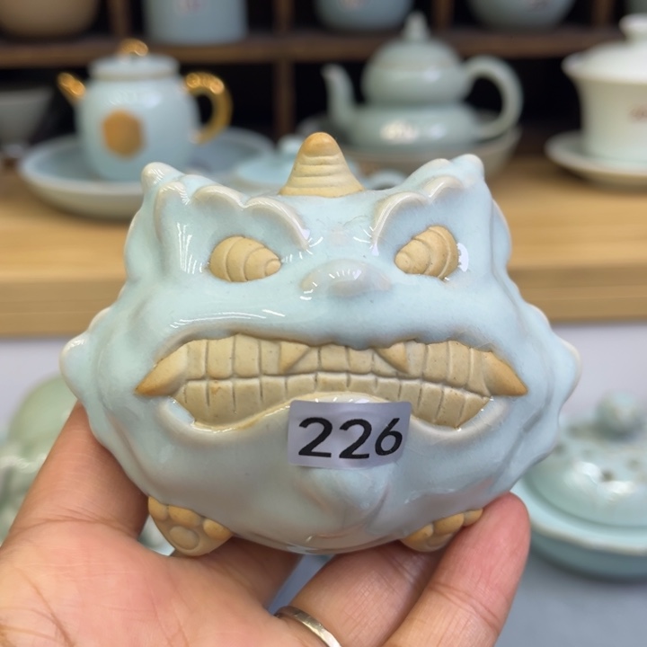 杯子微瑕龙宝茶宠摆件