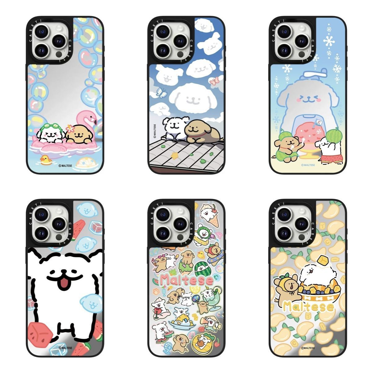 CASETiFY联名Maltese线条小狗苹果16手机壳iPhone15promax新款14p