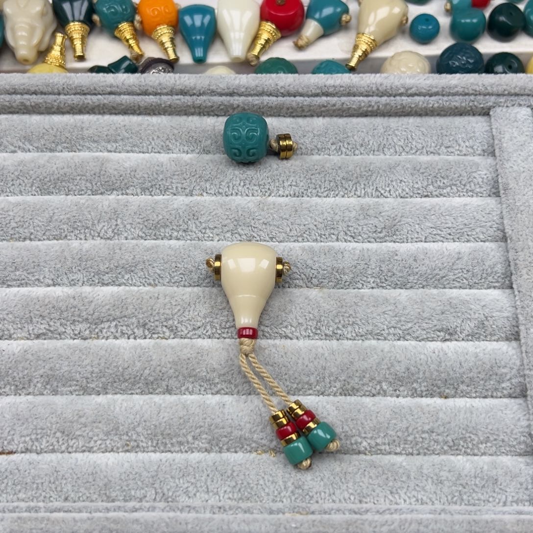 小***腿琉璃手工艺品16三通16顶珠