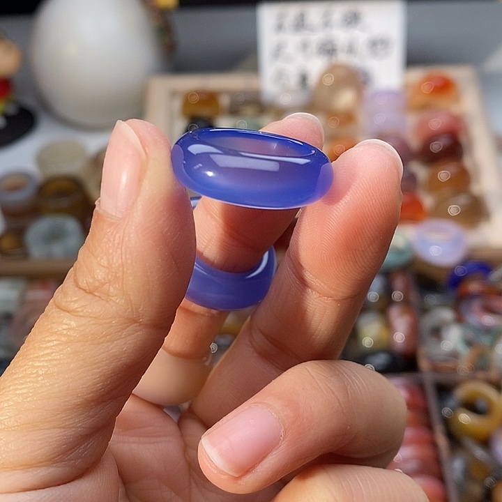 l***a玛瑙/玉髓未镶嵌戒指A 60不退换内径16.1