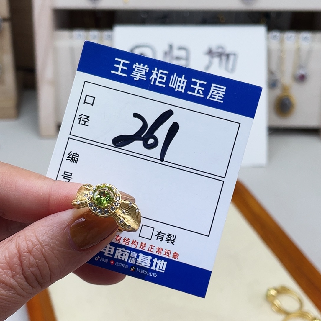 橄榄石颈饰银S925镶嵌