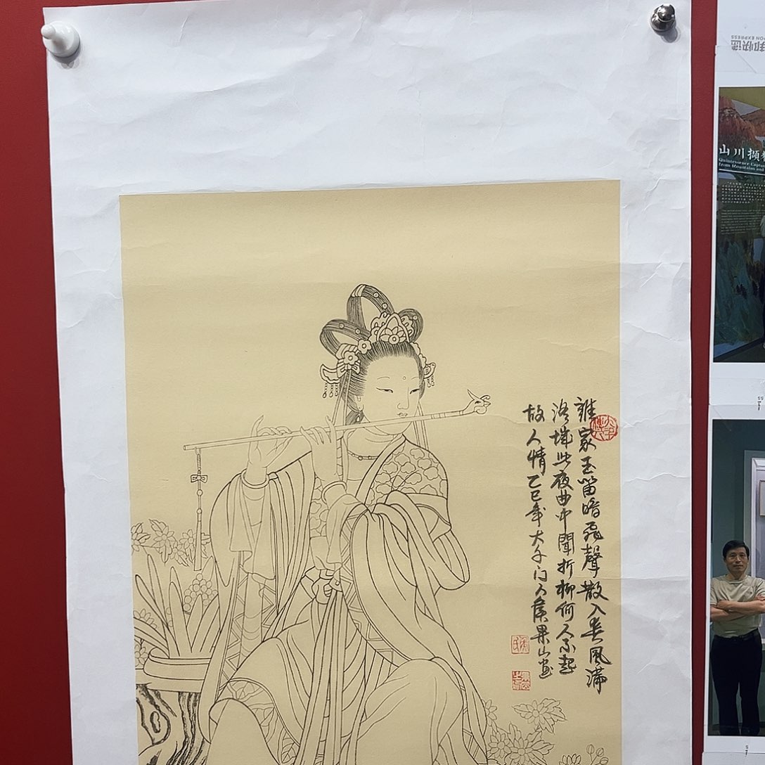 国画侯果山老师国画作品月 