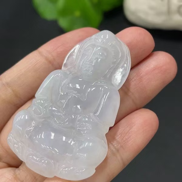 B13-天然A货翡翠-观音