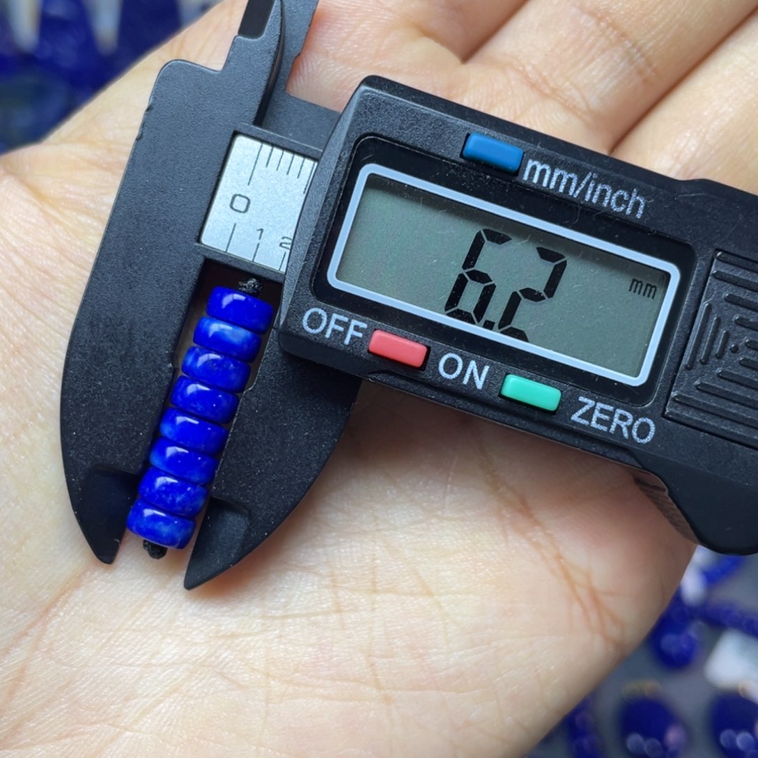青金石未镶嵌6mm隔片配饰