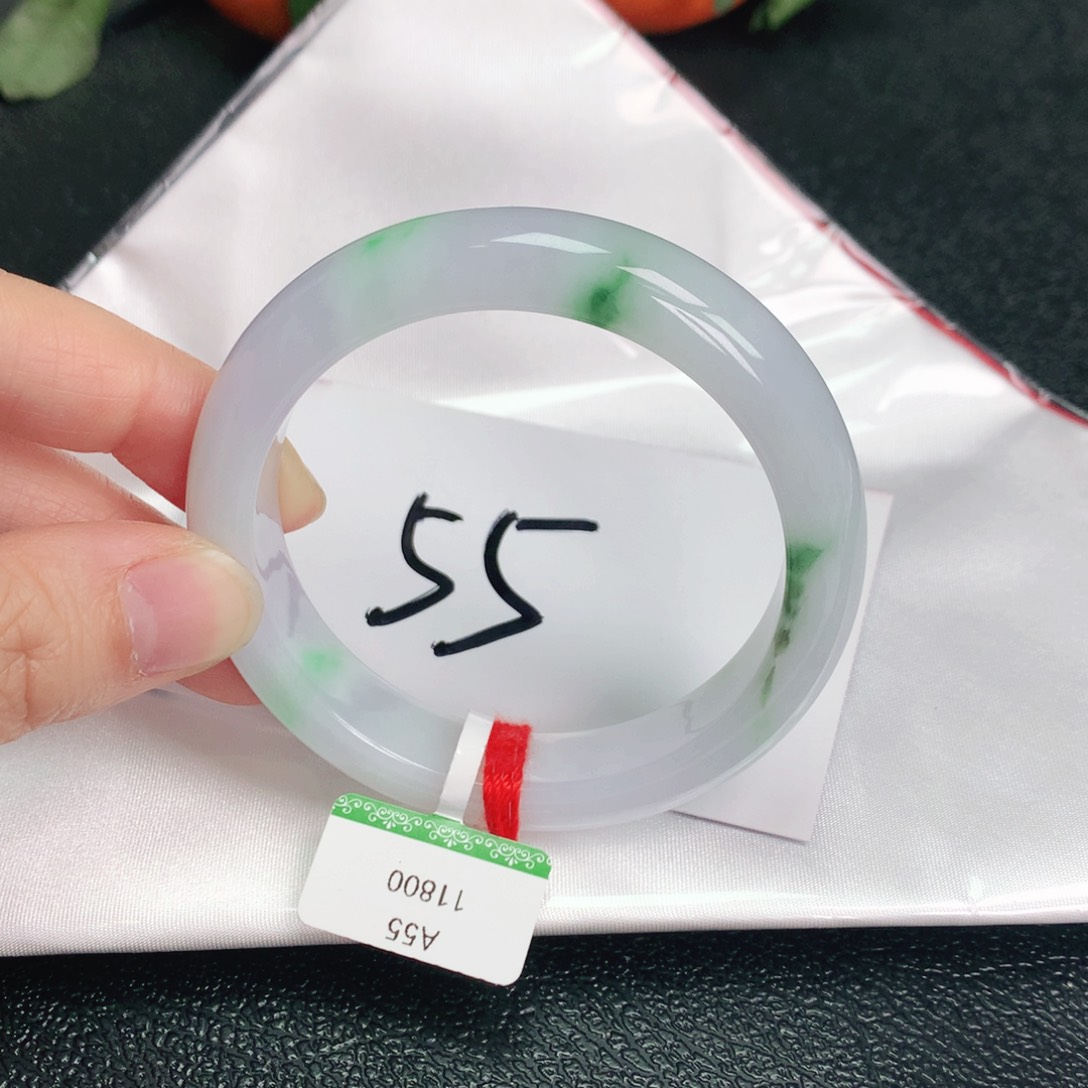 翡翠手镯未镶嵌55正