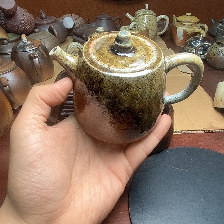 紫砂茶壶柴烧紫砂