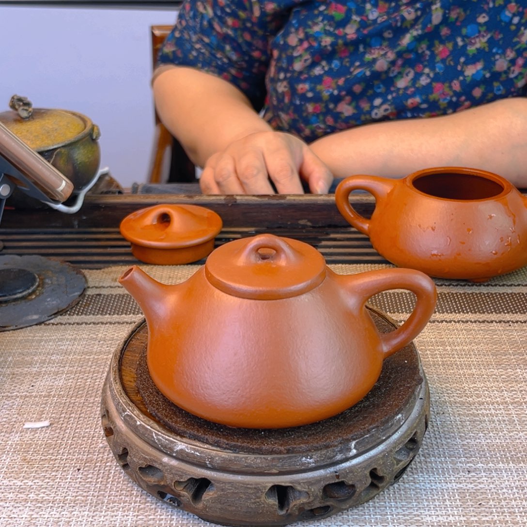 紫砂茶壶小煤窑朱泥160cc