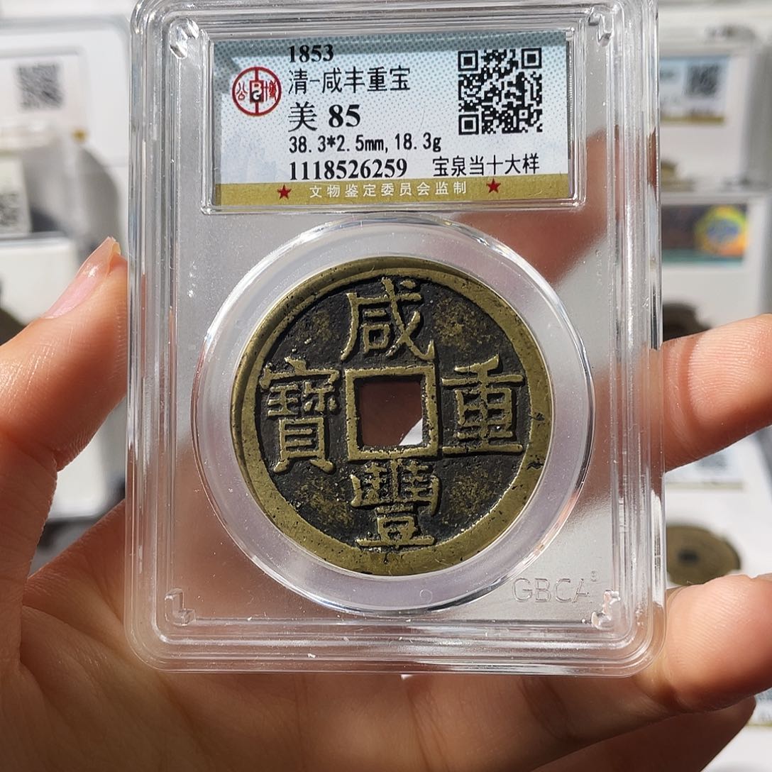 铜小莲，咸丰泉十大样，评级编码6259