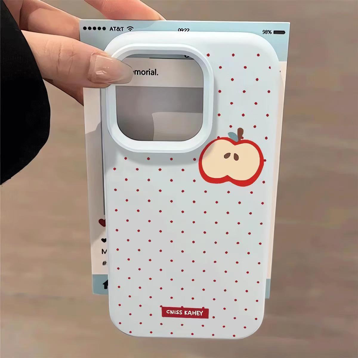 韩系波点苹果适用苹果16Promax液态硅胶手机壳iPhone15简约14女13