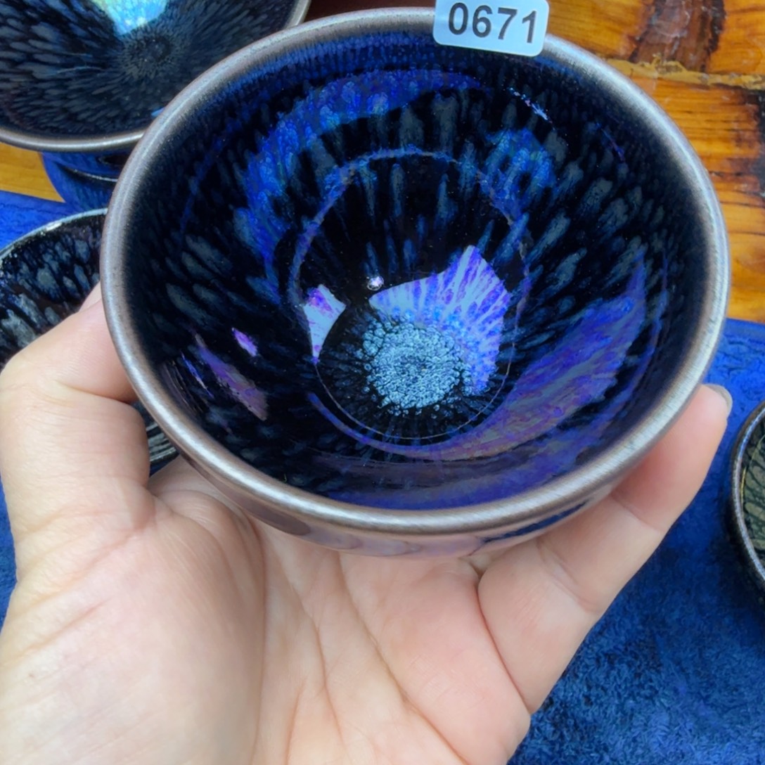 茶盏秦国凤百花束口671