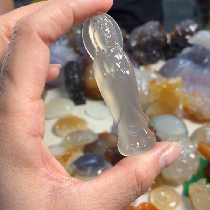 玛瑙/玉髓未镶嵌吊坠(不含链)