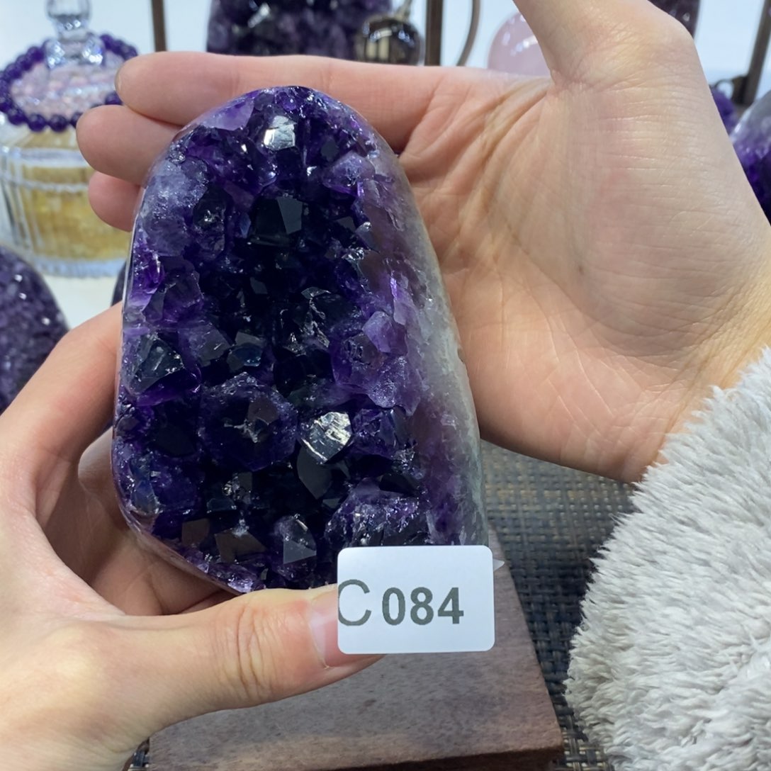 紫晶摆件摆件未镶嵌h*