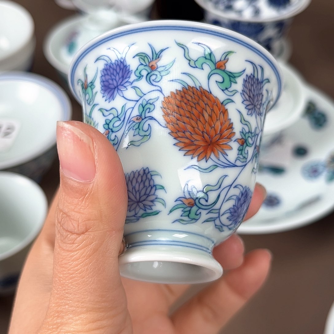 景德镇微瑕手工手绘茶具299