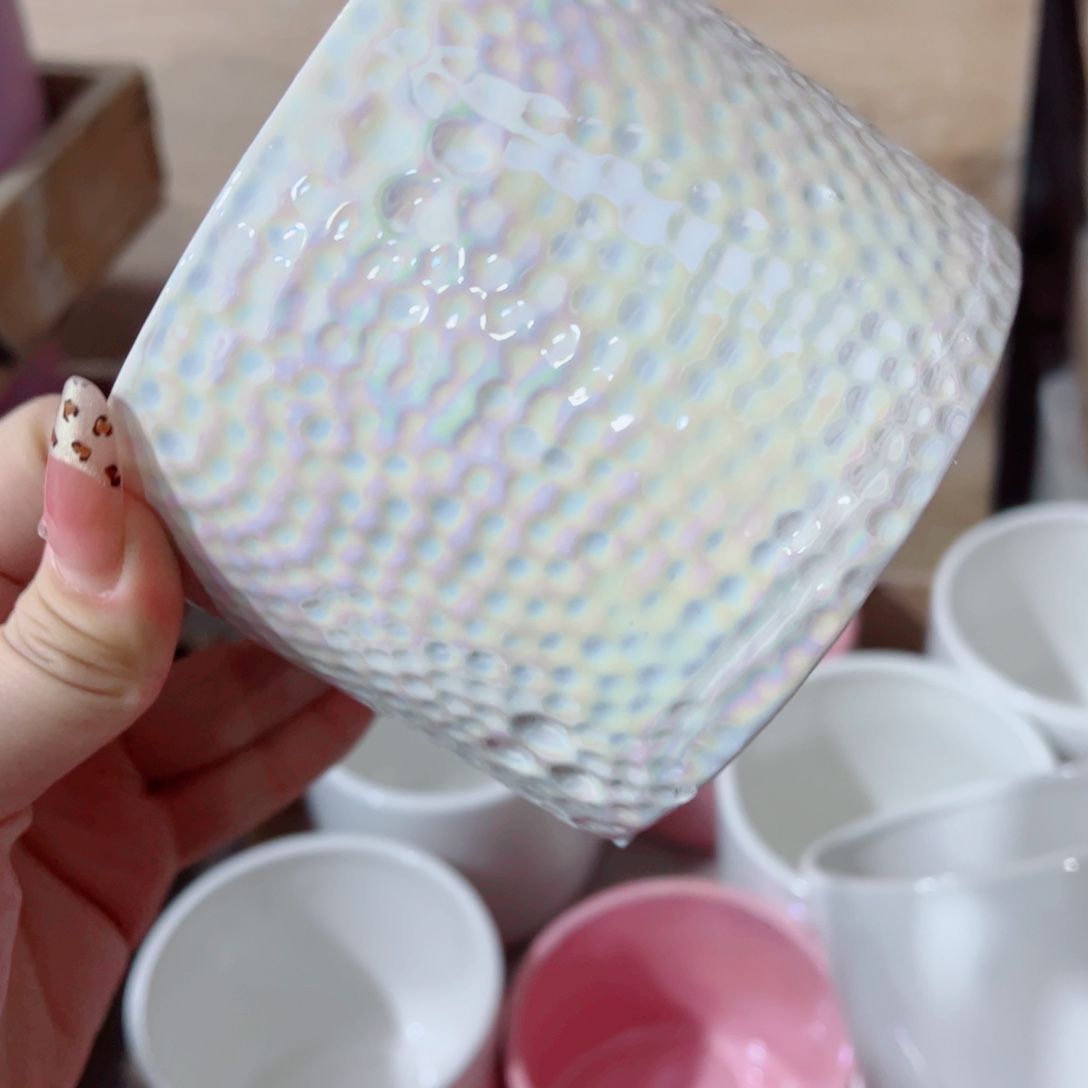 有孔，陶瓷花盆满10米包邮发货