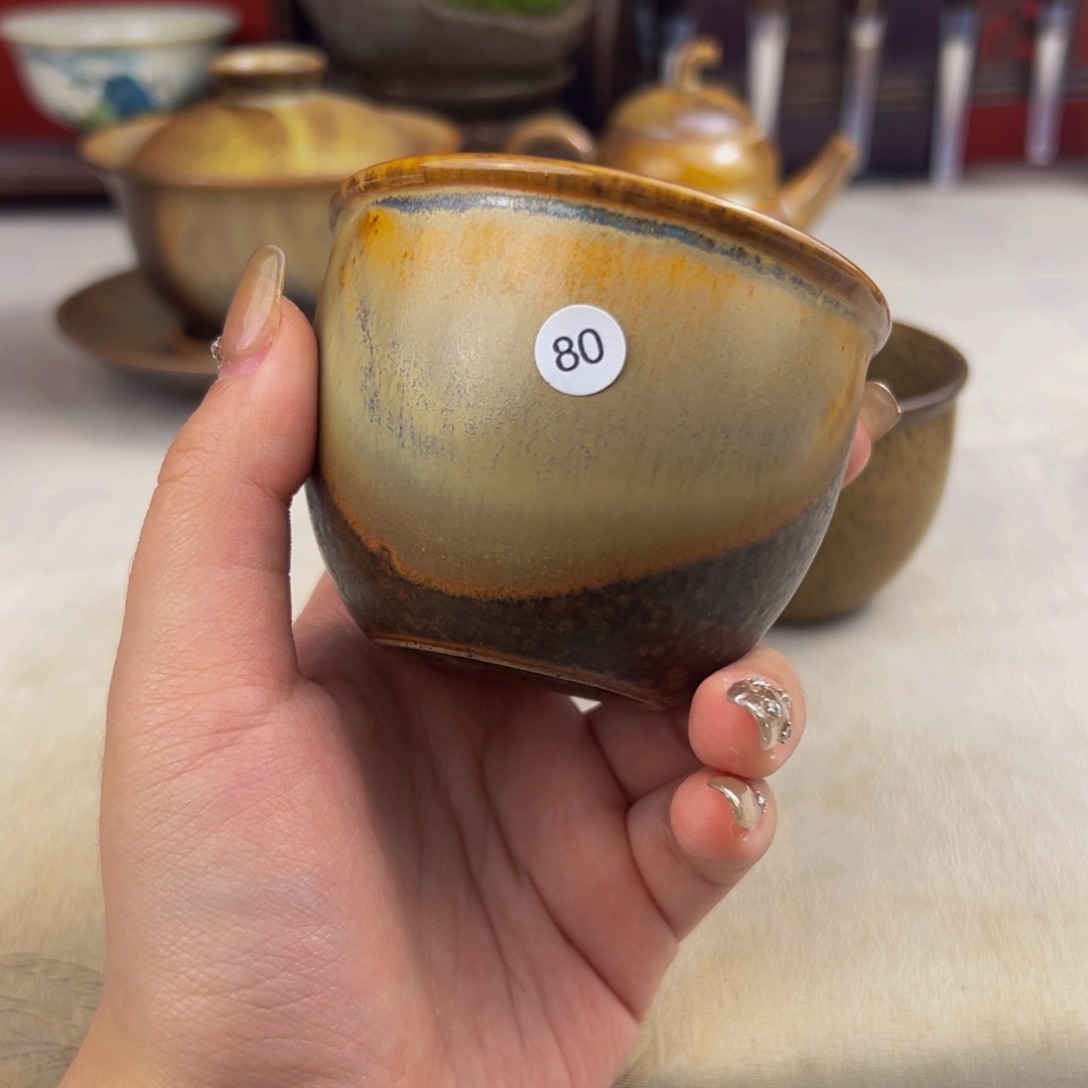 杯子纯手工柴烧主人杯