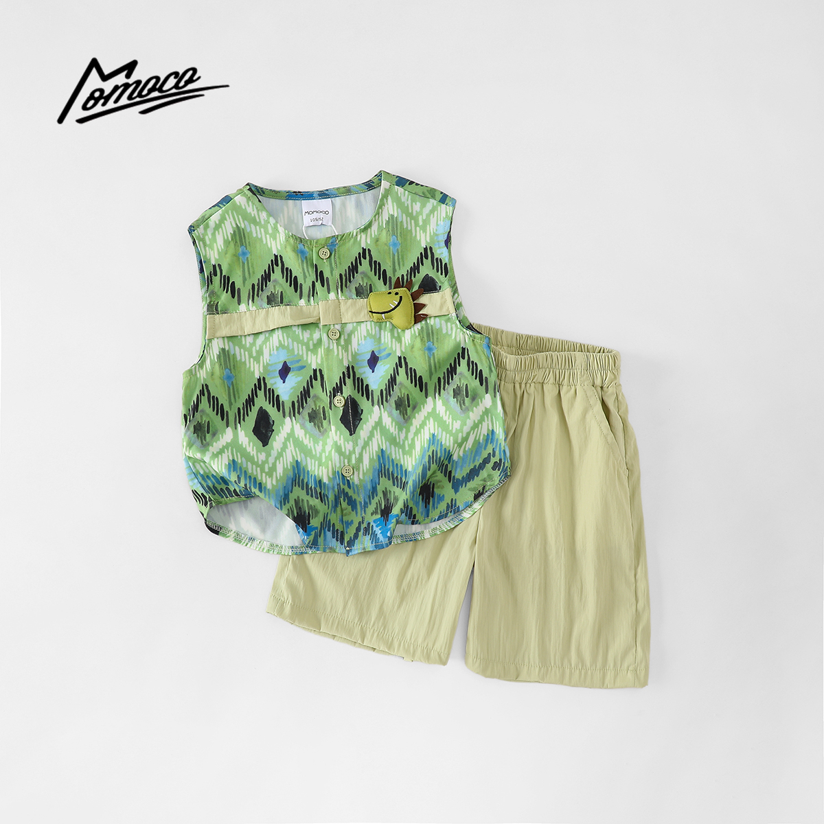 MOMOCO新款夏季男童潮流休闲两件套77230578773