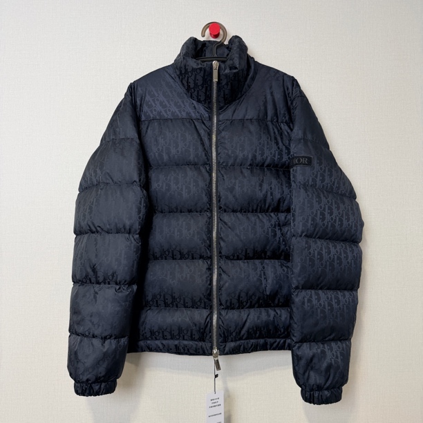 未使用 DIOR/迪奥 黑色满印羽绒服/48/编号11993