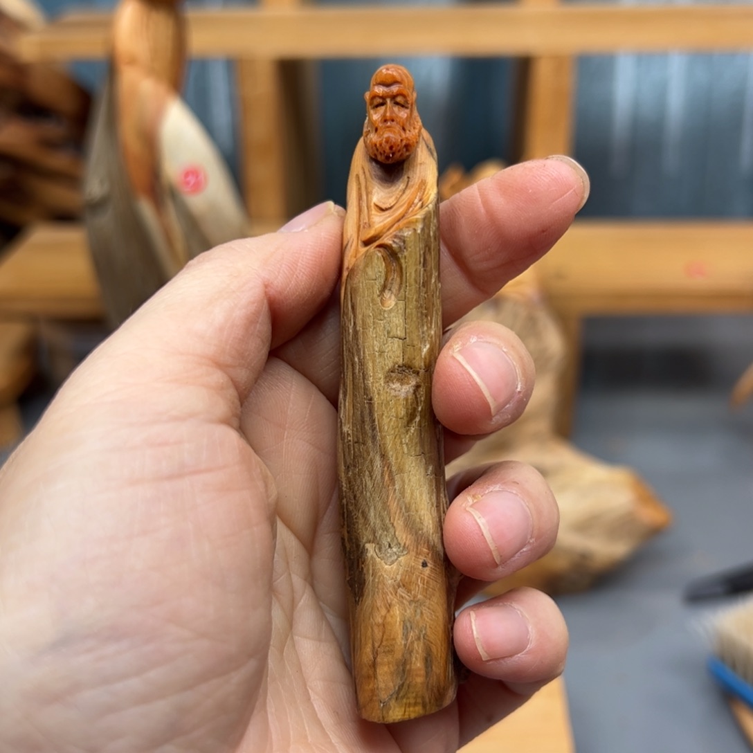 柏木崖柏木摆件手把件，75