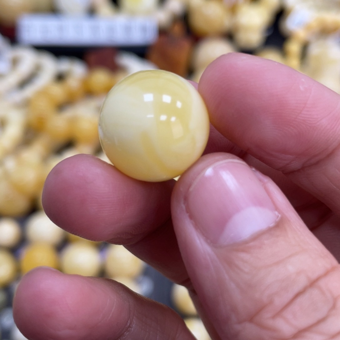 琥珀珠宝奇石未镶嵌17mm