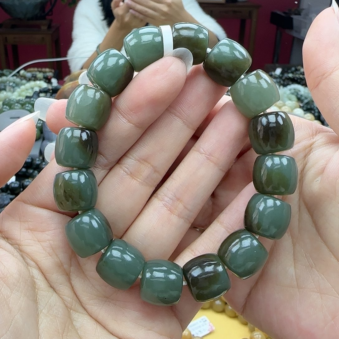 和田玉手链未镶嵌