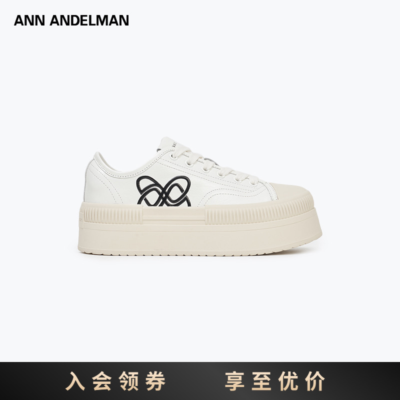 25ANN ANDELMAN 低帮经典厚底圆头厚款秋季帆布鞋