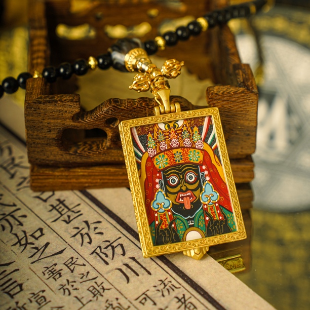 【精雕细琢】扎基拉姆 手绘唐卡 带链一套