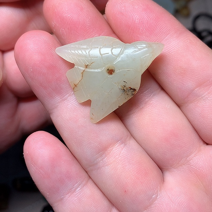 和田玉未镶嵌挂件小****6