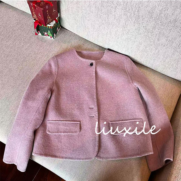 短款保暖薄款秋冬小香风毛呢外套韩版百搭法式大衣