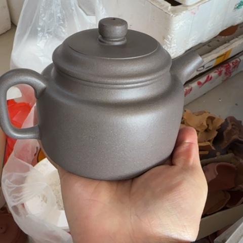 紫砂茶壶熟****人天青泥料330c c