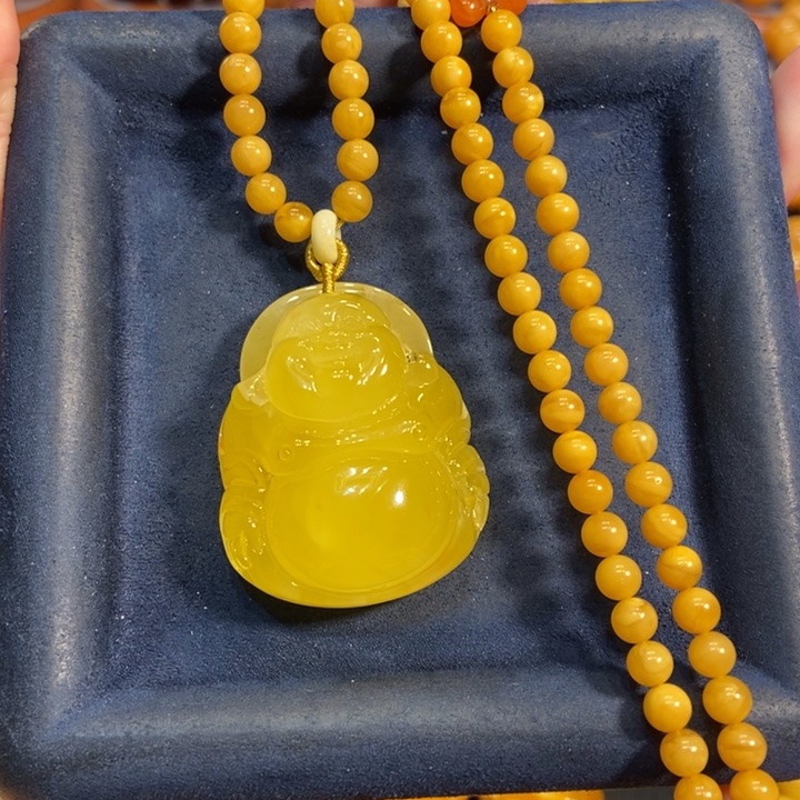 蜜蜡颈饰未镶嵌蜜蜡
