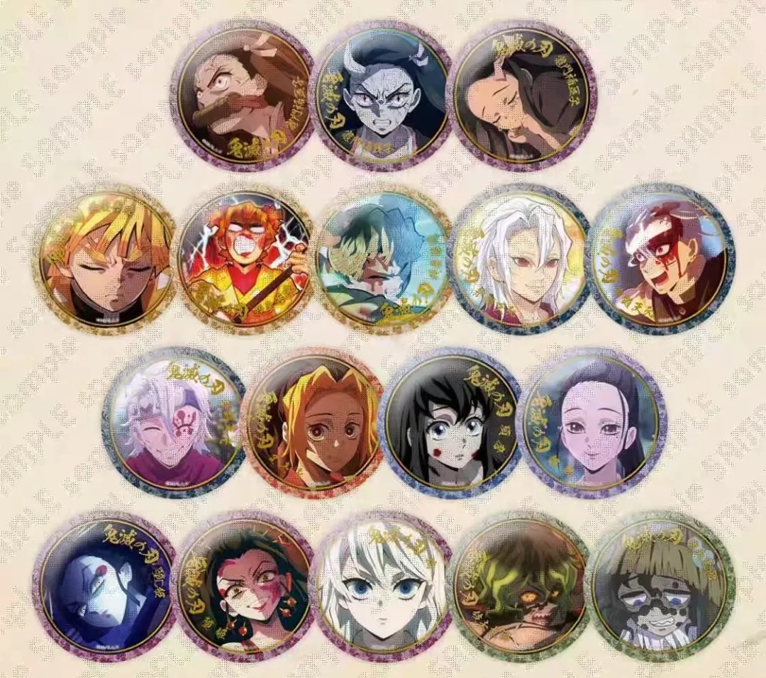 （中谷 产地中国）鬼灭之刃游郭B吧唧 盲盒马口铁徽章