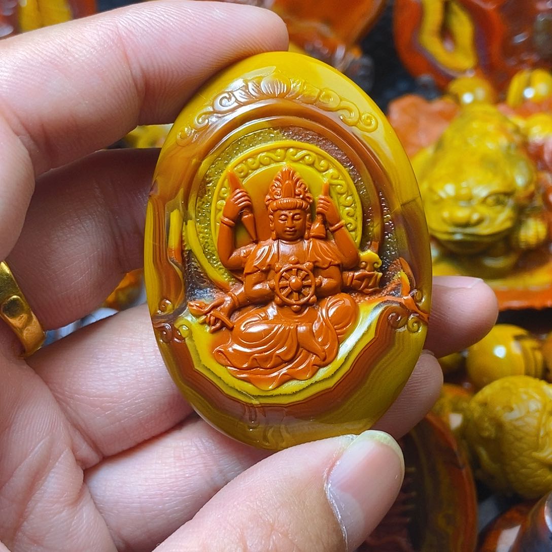 未镶嵌其他玛瑙/玉髓开*