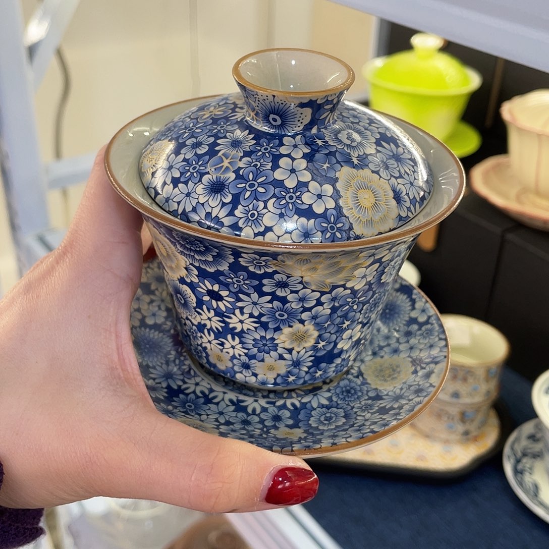 陶景德陶瓷盖碗茶具