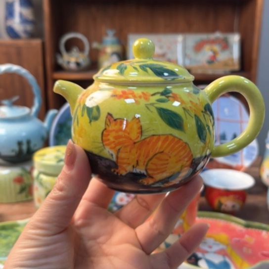 炉景德镇釉下手绘陶瓷 