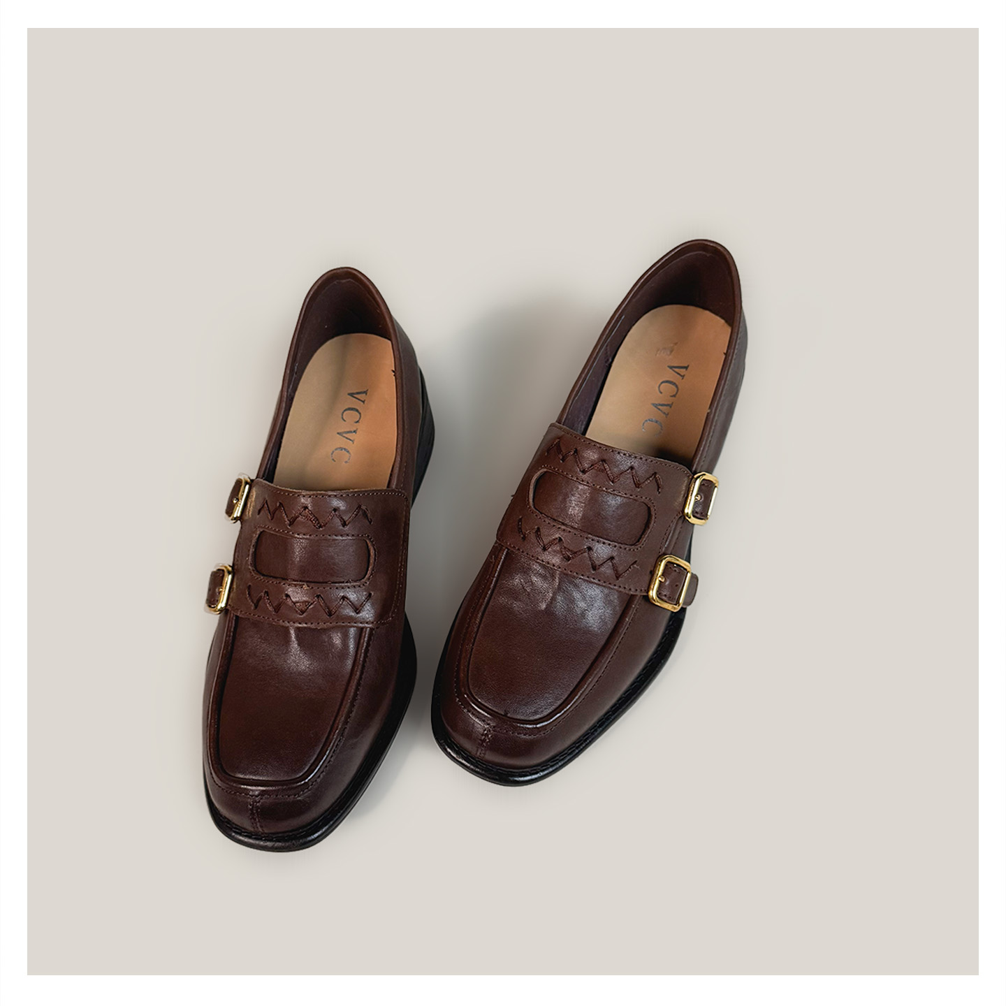 2026防水春季懒人鞋乐福鞋银色平底鞋商务系带舒适单鞋F88