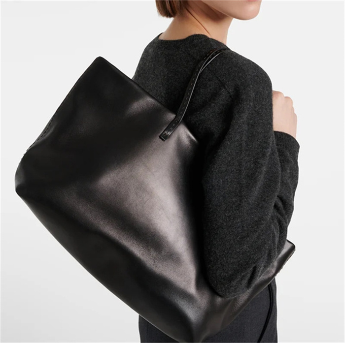 TR-Nuance托特-里外全马鞍皮通勤电脑包休闲单肩牛皮托特包老钱风