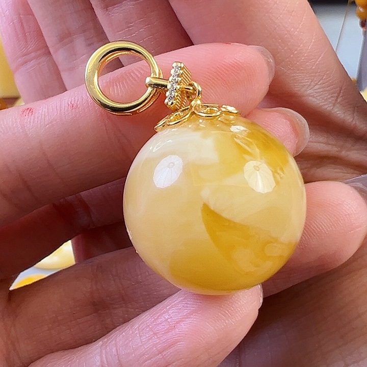 蜜蜡颈饰未镶嵌蜜蜡