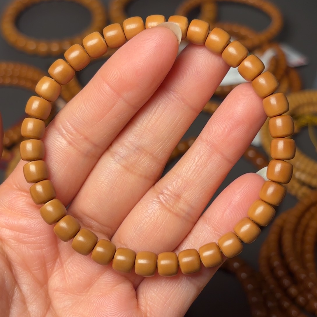 橄榄核手串防橄榄核尖直切单圈