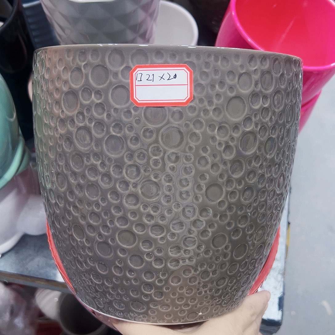 有孔外贸尾单陶瓷花盆凑单10米包邮