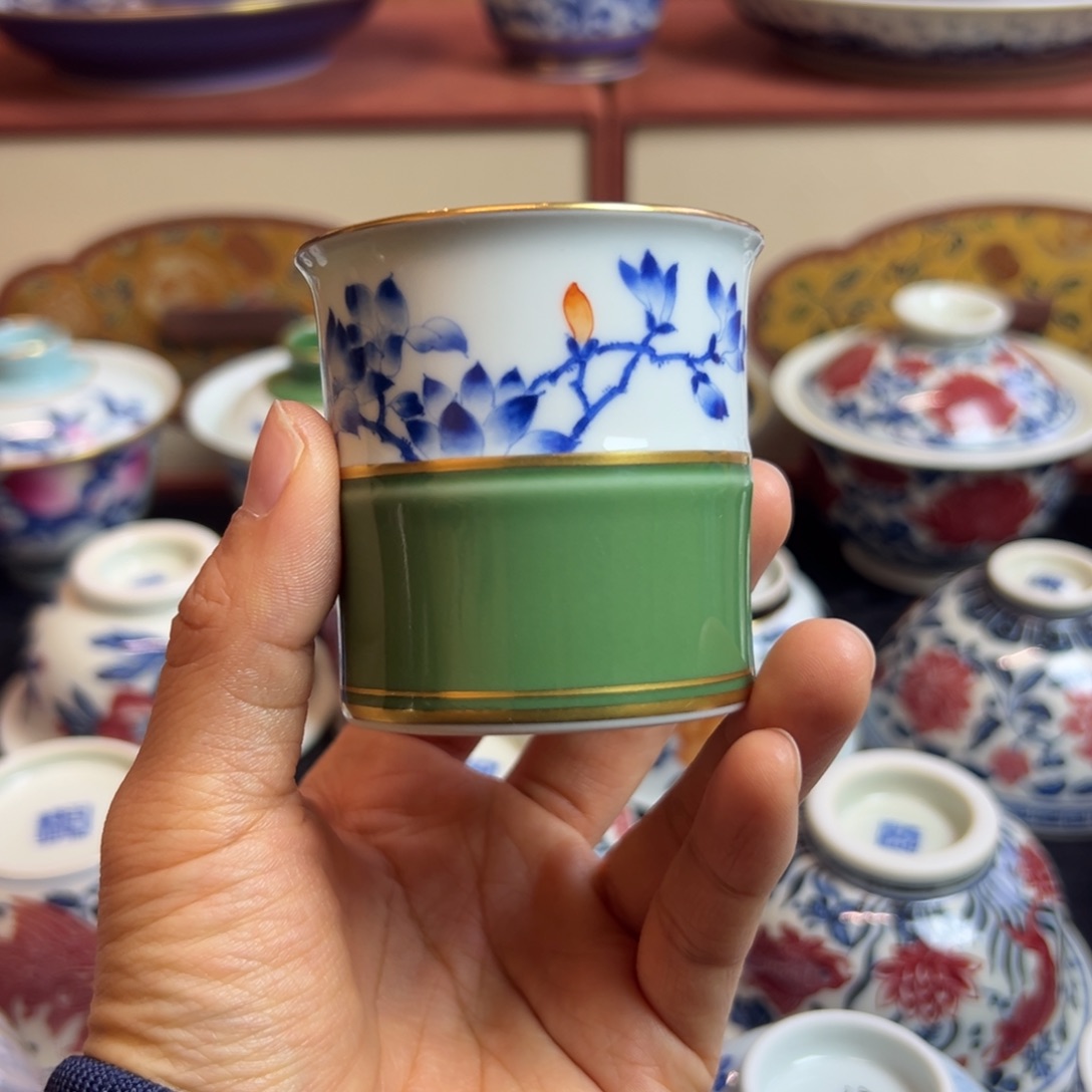 一如山房 翡翠绿玉兰花