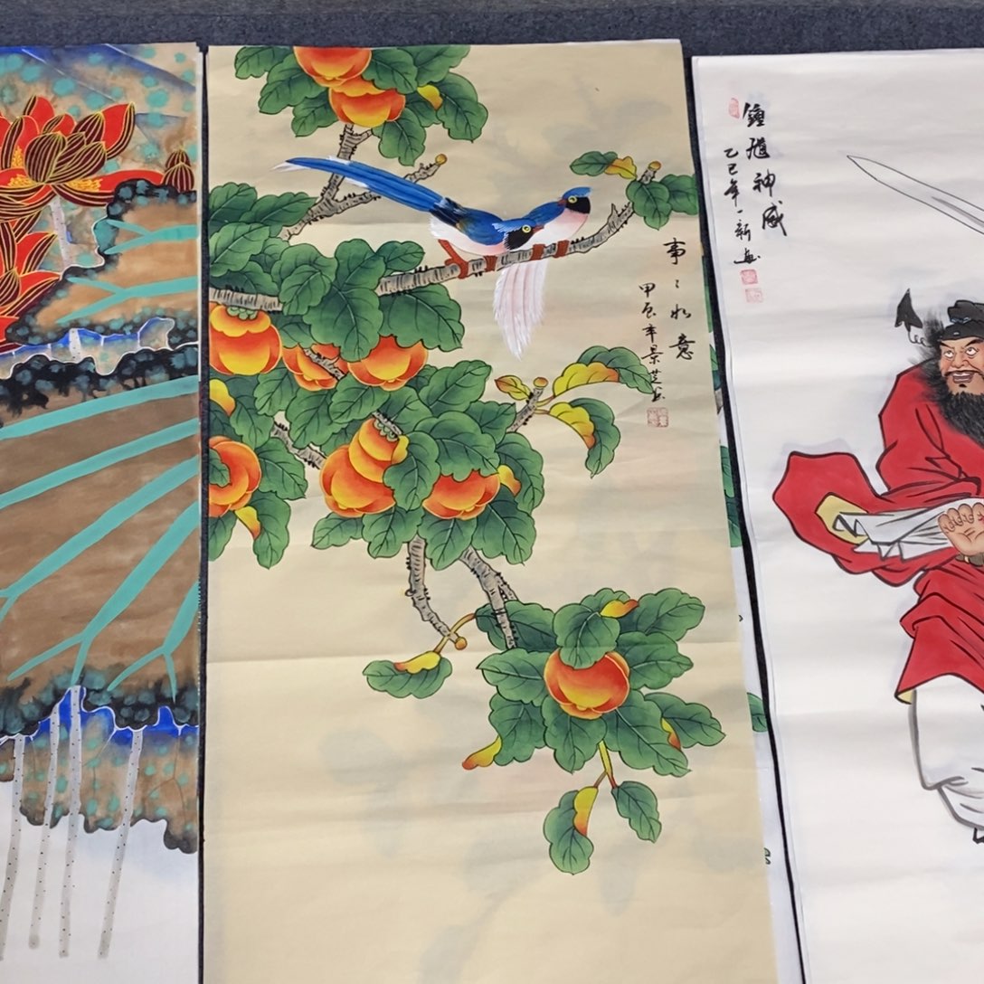 国画尺寸100✖️50三尺手绘国画画画