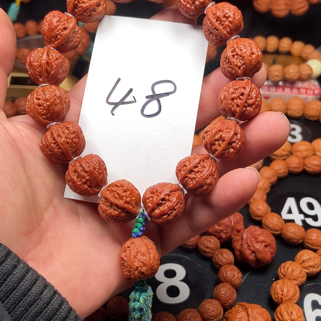 文玩核桃吊坠八棱一道筋18