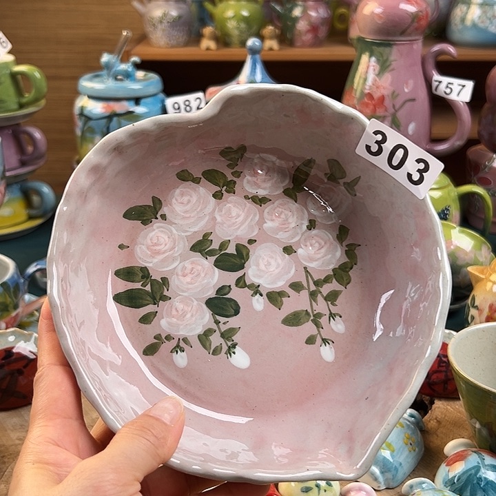 杯景德镇陶瓷手绘作品303
