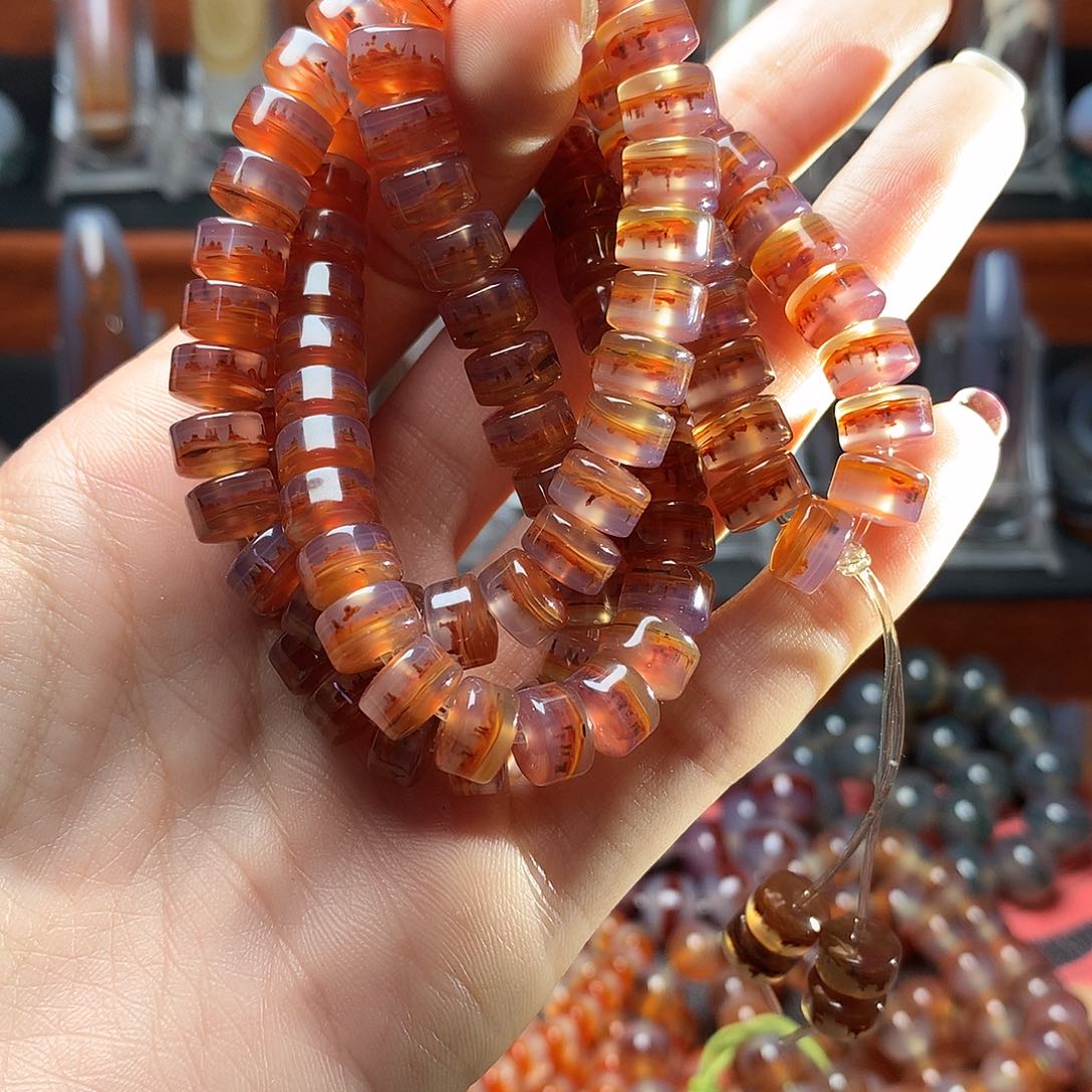 玛瑙/玉髓颈饰未镶嵌踏****方