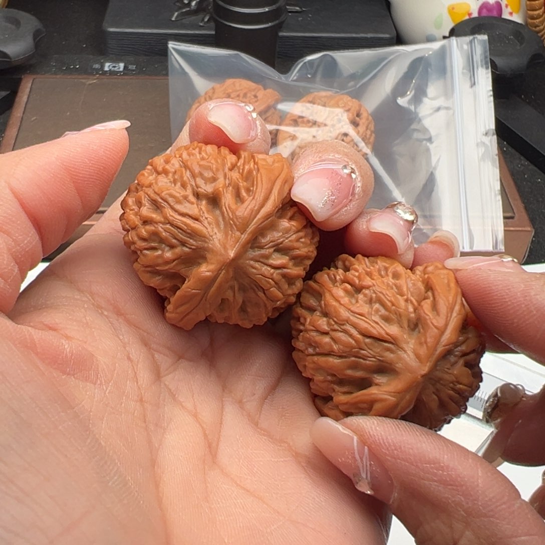 文玩核桃把件莲花36